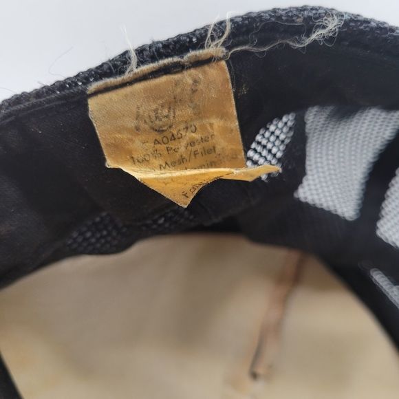 Vintage Trucker Hat Kayjet Foam Mesh Black Snapback Cap Keystone Ag Producers - Picture 7 of 9